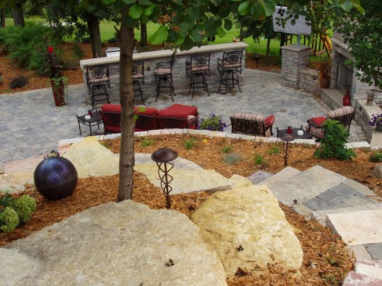 Paver Patio/ Outdoor living area.  Rochester MN Photo